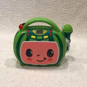 Cocomelon Karaoke Machine Portable Bluetooth Speaker Microphone USB Play Music